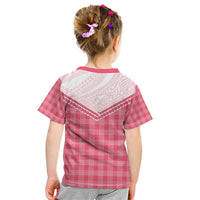 Aloha Hawaii Cowboys Paniolo Kid T Shirt Rose Palaka - Polynesian Pride