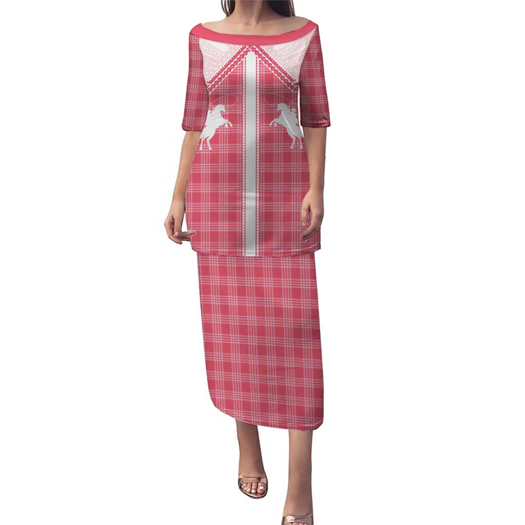 Aloha Hawaii Cowboys Paniolo Puletasi Rose Palaka - Polynesian Pride