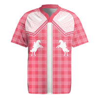 Aloha Hawaii Cowboys Paniolo Rugby Jersey Rose Palaka - Polynesian Pride