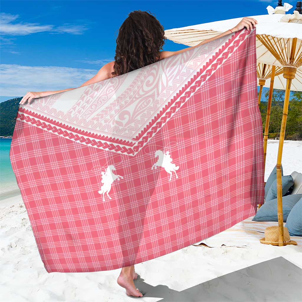 Aloha Hawaii Cowboys Paniolo Sarong Rose Palaka - Polynesian Pride
