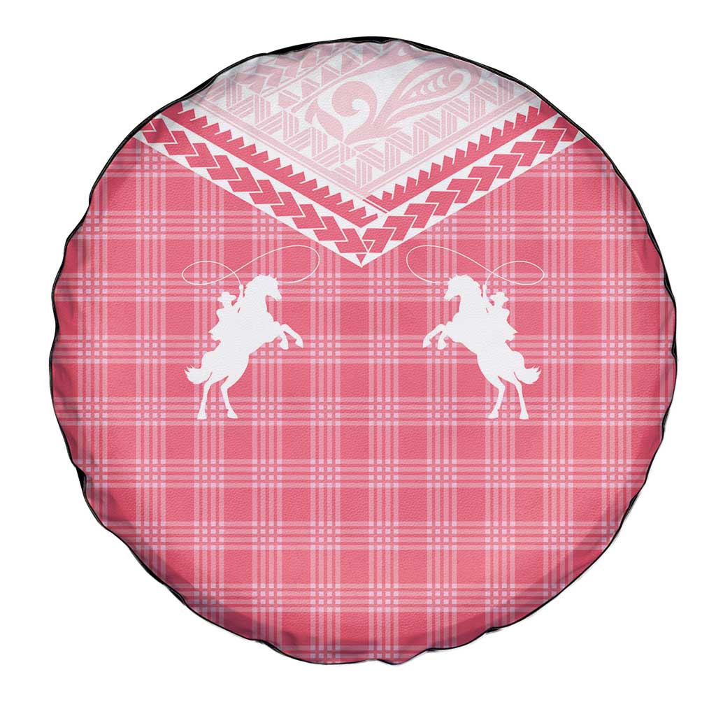 Aloha Hawaii Cowboys Paniolo Spare Tire Cover Rose Palaka - Polynesian Pride