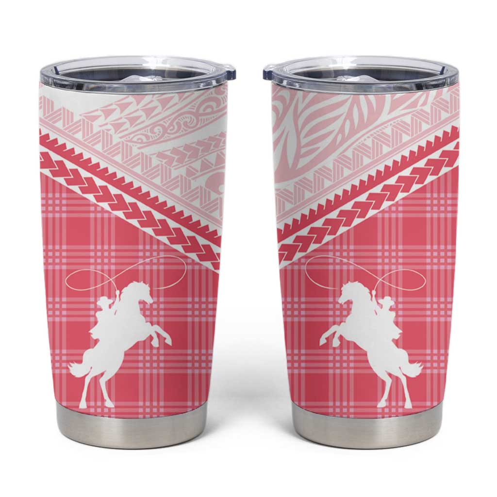 Aloha Hawaii Cowboys Paniolo Tumbler Cup Rose Palaka - Polynesian Pride