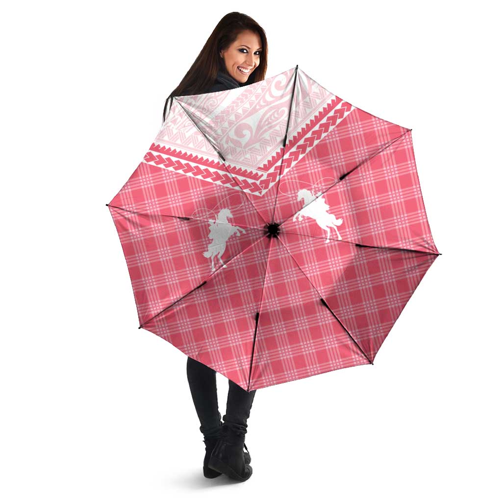 Aloha Hawaii Cowboys Paniolo Umbrella Rose Palaka - Polynesian Pride