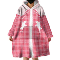 Aloha Hawaii Cowboys Paniolo Wearable Blanket Hoodie Rose Palaka - Polynesian Pride