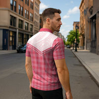 Aloha Hawaii Cowboys Paniolo Zipper Polo Shirt Rose Palaka - Polynesian Pride