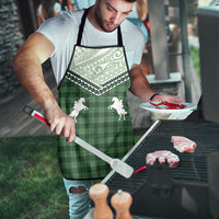 Aloha Hawaii Cowboys Paniolo Apron Forest Green Palaka - Polynesian Pride