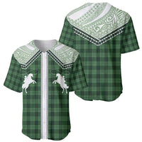 Aloha Hawaii Cowboys Paniolo Baseball Jersey Forest Green Palaka - Polynesian Pride