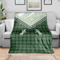 Aloha Hawaii Cowboys Paniolo Blanket Forest Green Palaka - Polynesian Pride