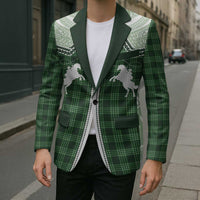 Aloha Hawaii Cowboys Paniolo Blazer Forest Green Palaka - Polynesian Pride