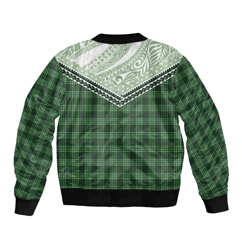 Aloha Hawaii Cowboys Paniolo Bomber Jacket Forest Green Palaka - Polynesian Pride
