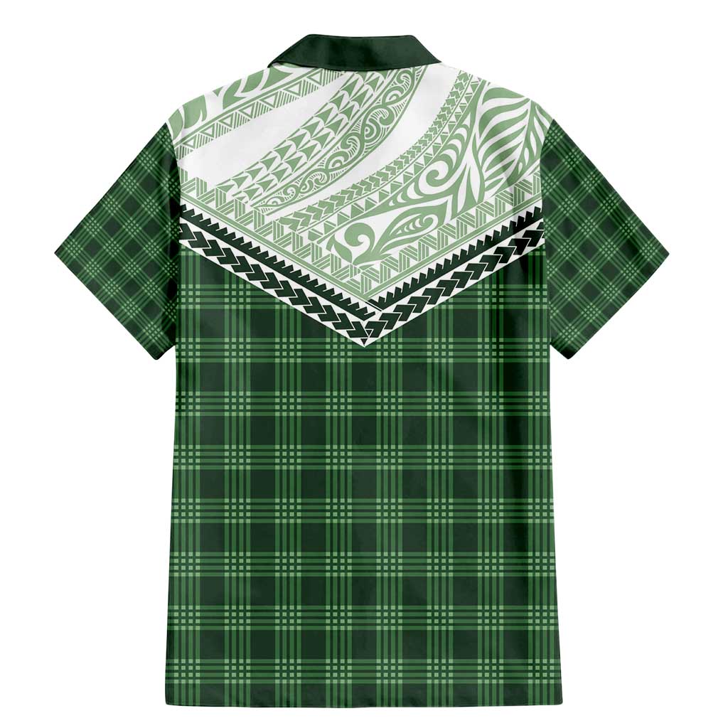 Aloha Hawaii Cowboys Paniolo Family Matching Mermaid Dress and Hawaiian Shirt Forest Green Palaka - Polynesian Pride