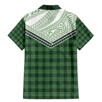 Aloha Hawaii Cowboys Paniolo Family Matching Mermaid Dress and Hawaiian Shirt Forest Green Palaka - Polynesian Pride