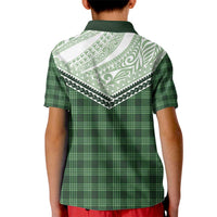 Aloha Hawaii Cowboys Paniolo Kid Polo Shirt Forest Green Palaka - Polynesian Pride