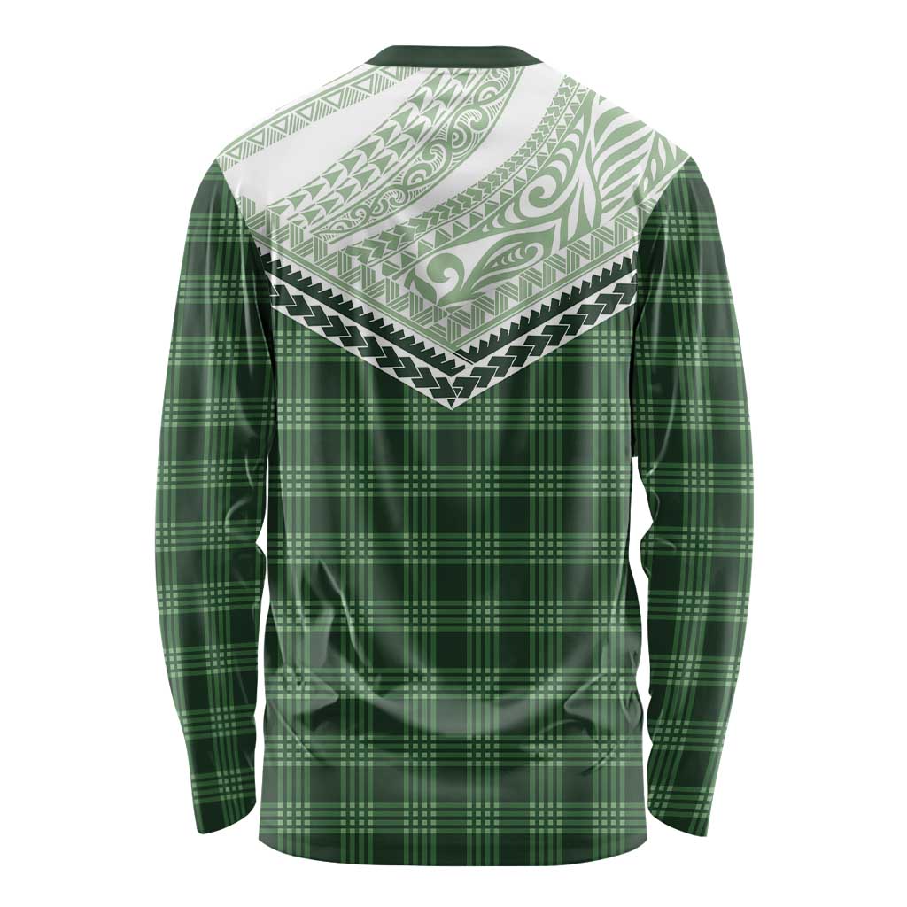 Aloha Hawaii Cowboys Paniolo Long Sleeve Shirt Forest Green Palaka - Polynesian Pride