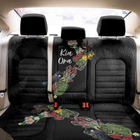 Kia Ora New Zealand Floral Back Car Seat Cover Black - Polynesian Pride