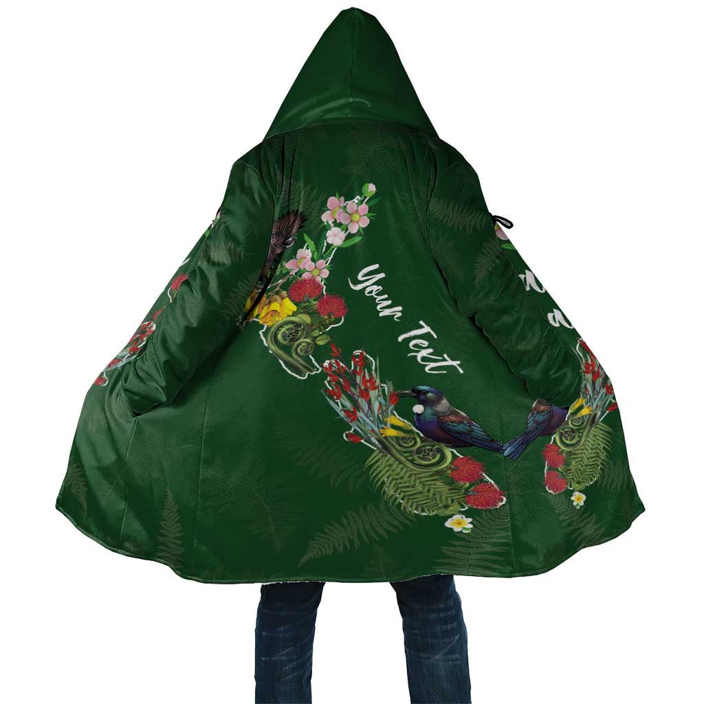 Kia Ora New Zealand Floral Personalized Cloak Sage Green - Polynesian Pride