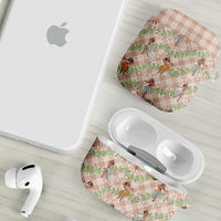 Beige Palaka Hula Girls Seamless Hawaii Aloha AirPods Case LT7 - Polynesian Pride