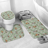 Mint Palaka Hula Girls Seamless Hawaii Aloha Bathroom Set - Polynesian Pride