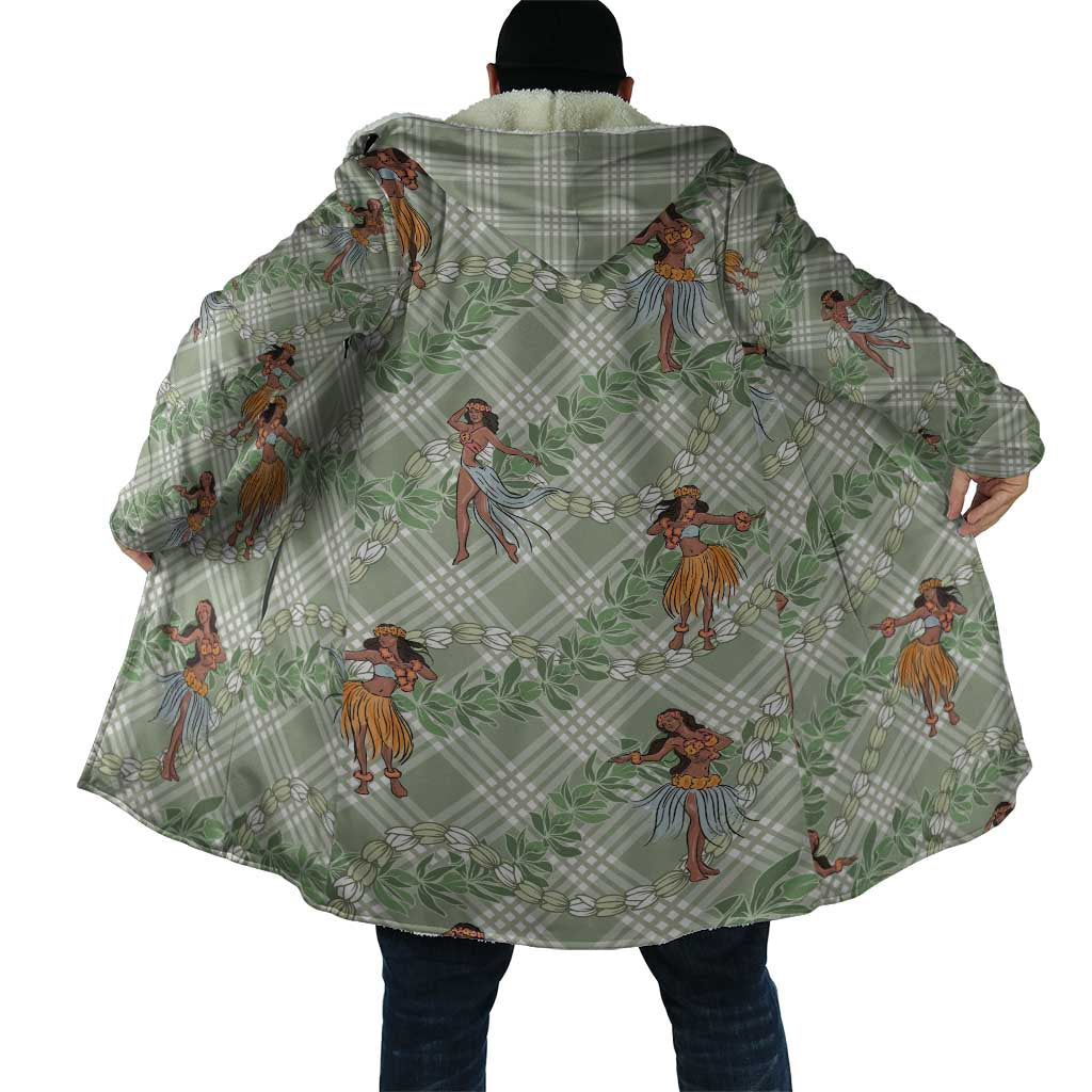 Mint Palaka Hula Girls Seamless Hawaii Aloha Cloak - Polynesian Pride