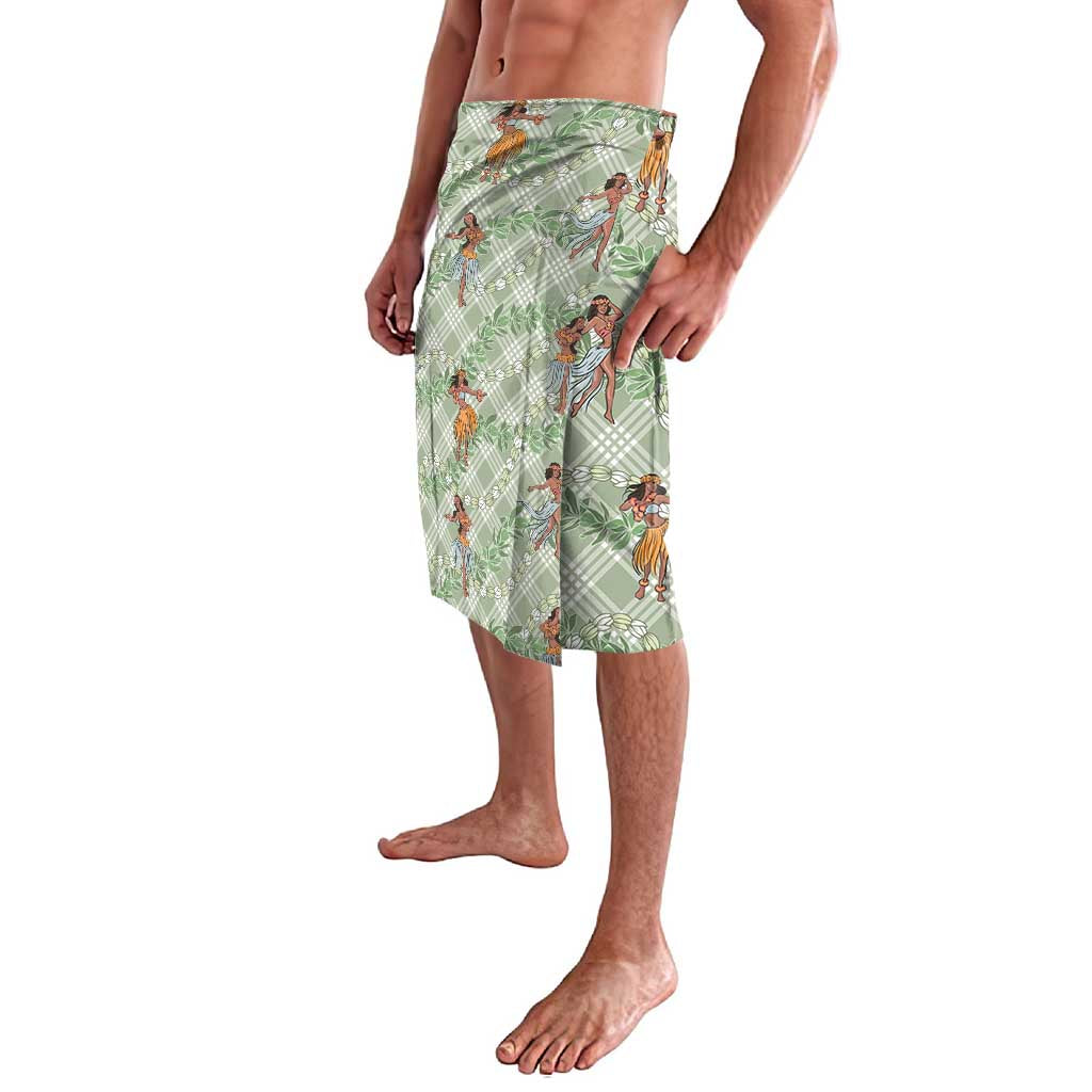 Mint Palaka Hula Girls Seamless Hawaii Aloha Lavalava - Polynesian Pride