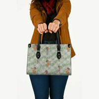 Mint Palaka Hula Girls Seamless Hawaii Aloha Leather Bag - Polynesian Pride