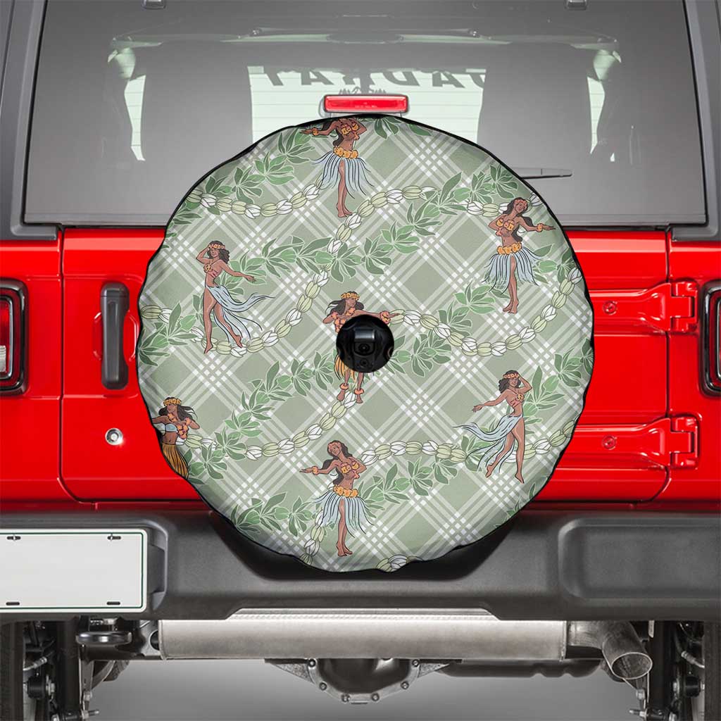 Mint Palaka Hula Girls Seamless Hawaii Aloha Spare Tire Cover LT7 - Polynesian Pride