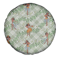 Mint Palaka Hula Girls Seamless Hawaii Aloha Spare Tire Cover LT7 - Polynesian Pride