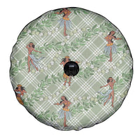 Mint Palaka Hula Girls Seamless Hawaii Aloha Spare Tire Cover LT7 - Polynesian Pride