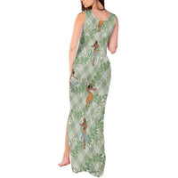 Mint Palaka Hula Girls Seamless Hawaii Aloha Tank Maxi Dress LT7 - Polynesian Pride