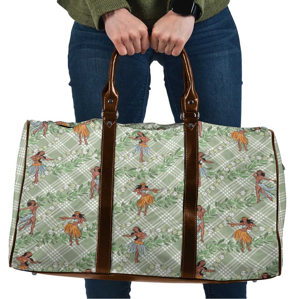Mint Palaka Hula Girls Seamless Hawaii Aloha Travel Bag - Polynesian Pride