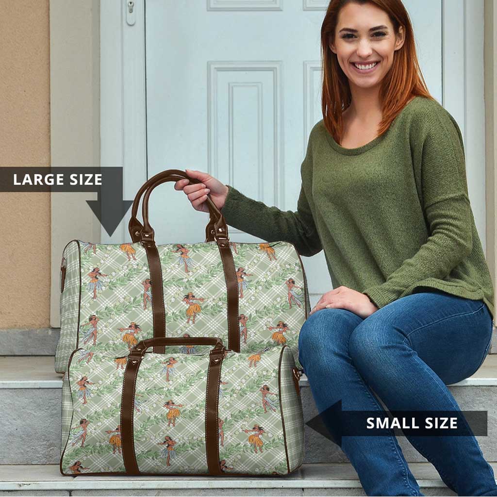 Mint Palaka Hula Girls Seamless Hawaii Aloha Travel Bag - Polynesian Pride