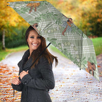 Mint Palaka Hula Girls Seamless Hawaii Aloha Umbrella - Polynesian Pride
