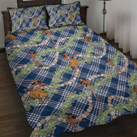Navy Blue Palaka Hula Girls Seamless Hawaii Aloha Quilt Bed Set LT7 Navy Blue - Polynesian Pride