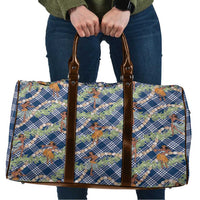 Navy Blue Palaka Hula Girls Seamless Hawaii Aloha Travel Bag LT7 Navy Blue - Polynesian Pride