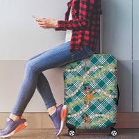 Teal Palaka Hula Girls Seamless Hawaii Aloha Luggage Cover - Polynesian Pride