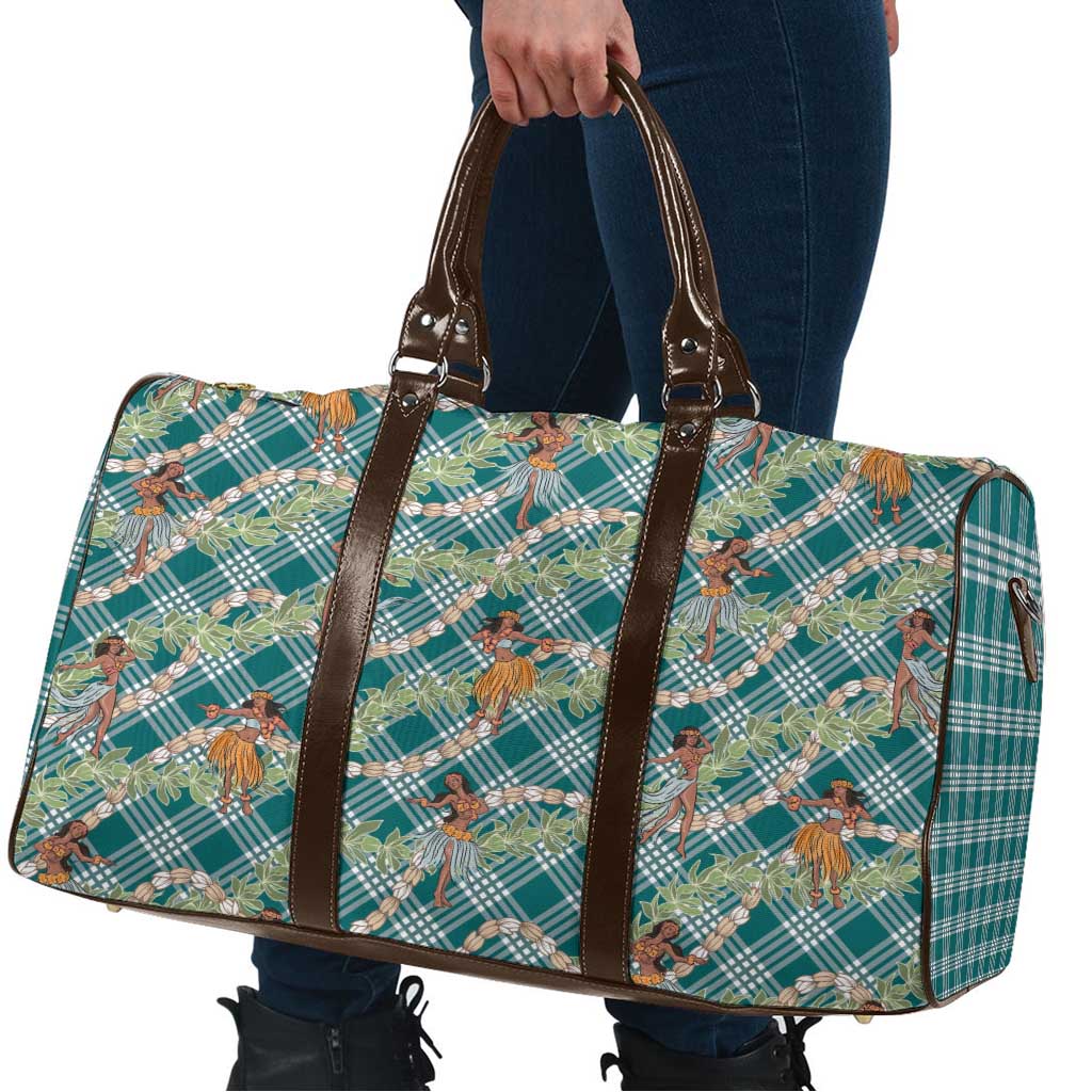 Teal Palaka Hula Girls Seamless Hawaii Aloha Travel Bag LT7 - Polynesian Pride