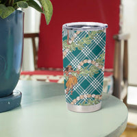 Teal Palaka Hula Girls Seamless Hawaii Aloha Tumbler Cup LT7 - Polynesian Pride