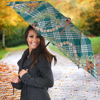Teal Palaka Hula Girls Seamless Hawaii Aloha Umbrella - Polynesian Pride