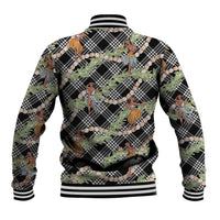 Sable Palaka Hula Girls Seamless Hawaii Aloha Baseball Jacket - Polynesian Pride