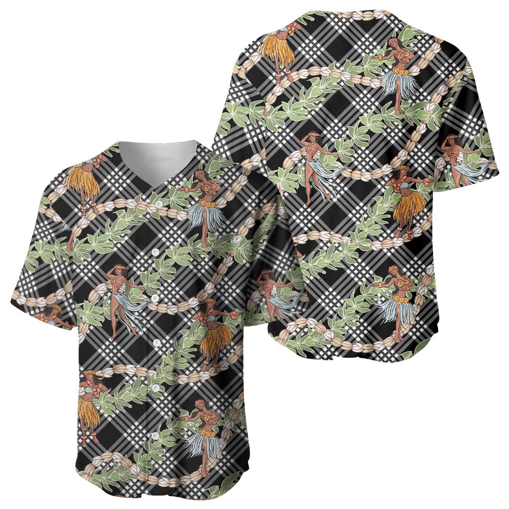 Sable Palaka Hula Girls Seamless Hawaii Aloha Baseball Jersey - Polynesian Pride