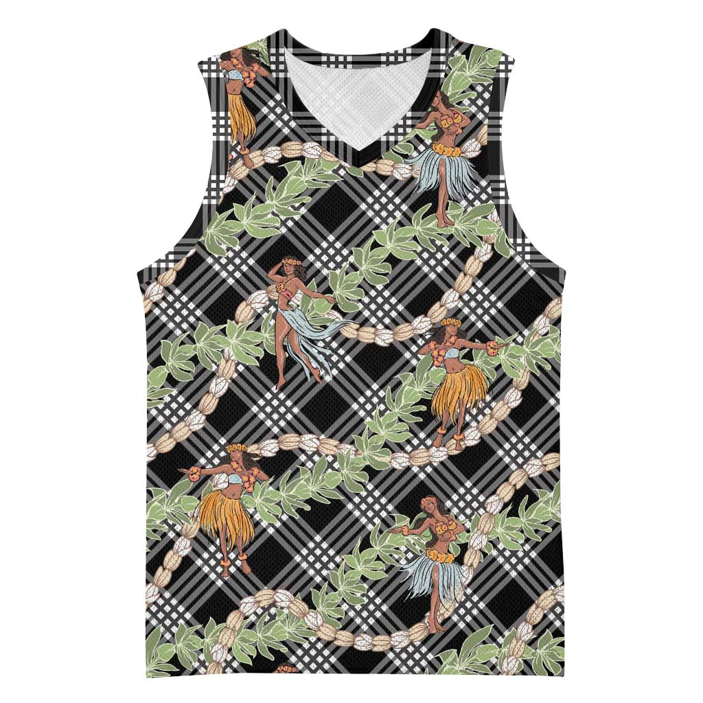 Sable Palaka Hula Girls Seamless Hawaii Aloha Basketball Jersey LT7 Unisex Black - Polynesian Pride