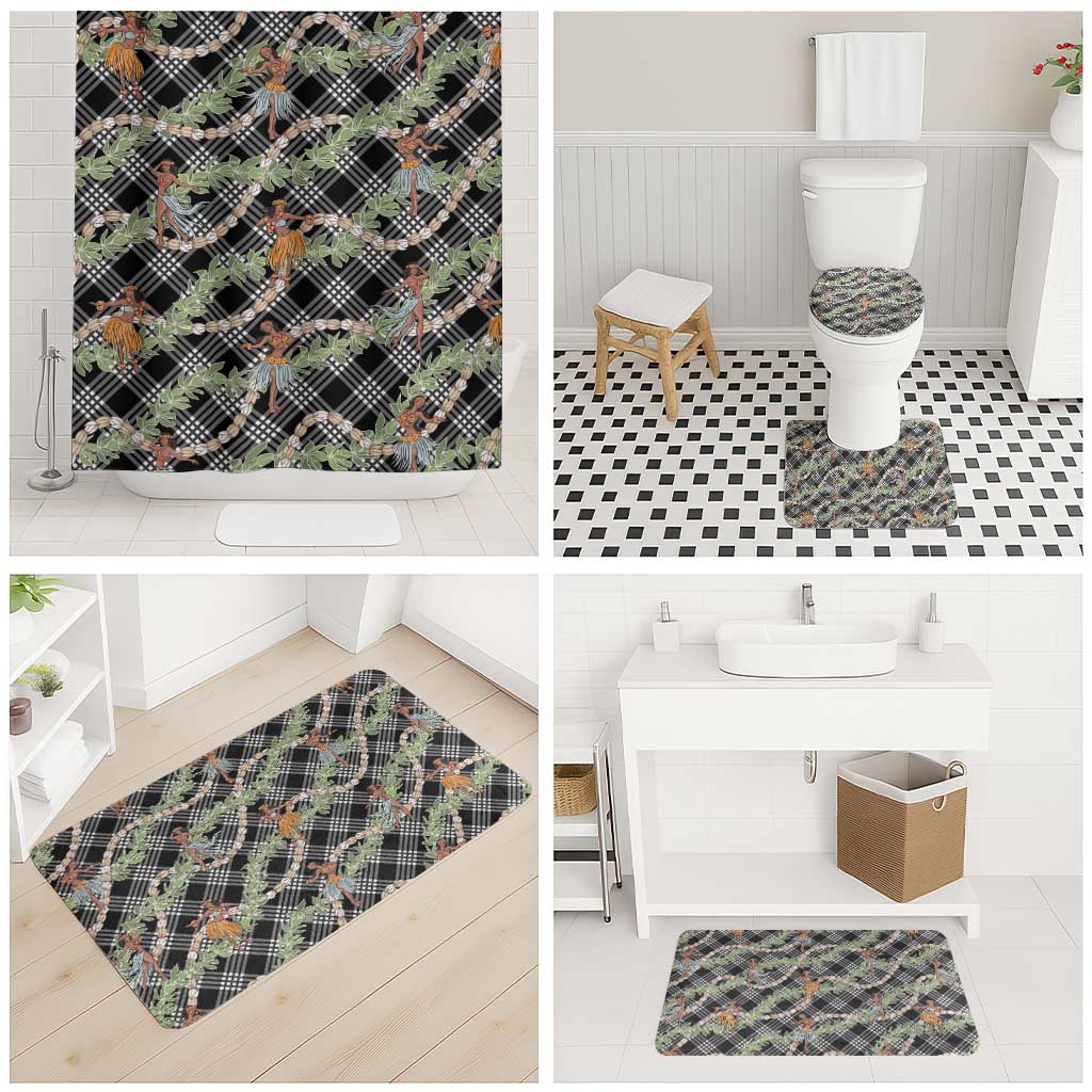 Sable Palaka Hula Girls Seamless Hawaii Aloha Bathroom Set - Polynesian Pride