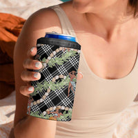 Sable Palaka Hula Girls Seamless Hawaii Aloha 4 in 1 Can Cooler Tumbler - Polynesian Pride