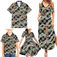 Sable Palaka Hula Girls Seamless Hawaii Aloha Family Matching Summer Maxi Dress and Hawaiian Shirt - Polynesian Pride