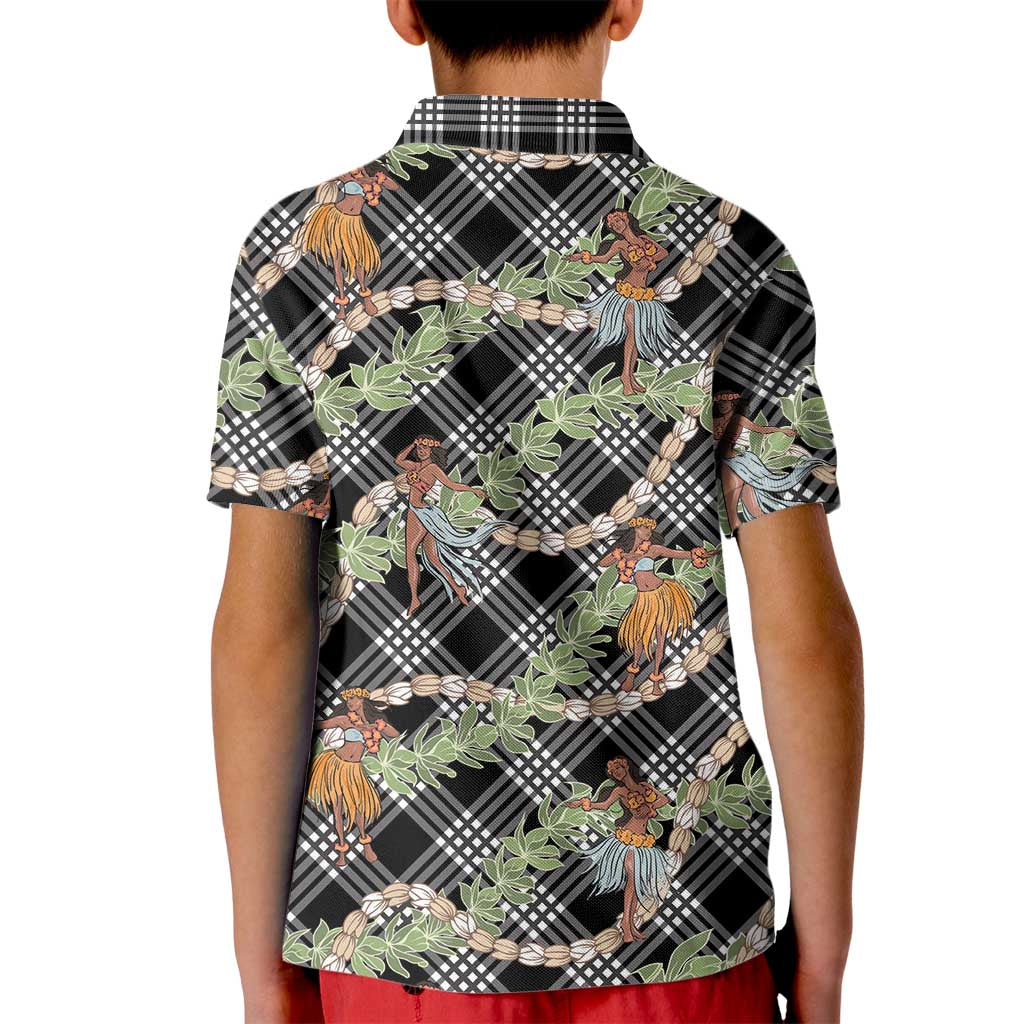 Sable Palaka Hula Girls Seamless Hawaii Aloha Kid Polo Shirt - Polynesian Pride