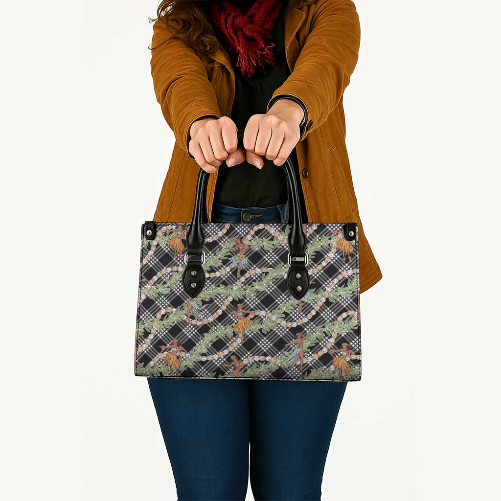 Sable Palaka Hula Girls Seamless Hawaii Aloha Leather Bag - Polynesian Pride