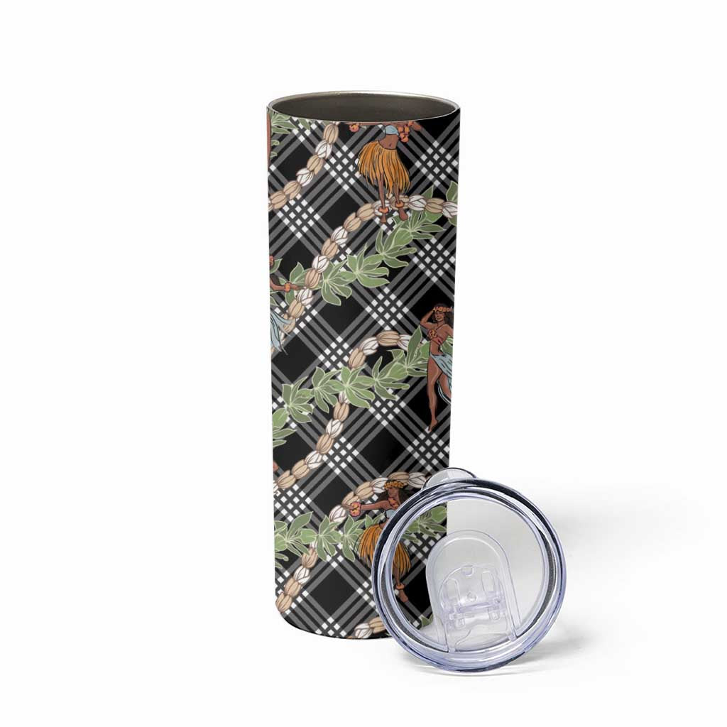 Sable Palaka Hula Girls Seamless Hawaii Aloha Skinny Tumbler LT7 - Polynesian Pride