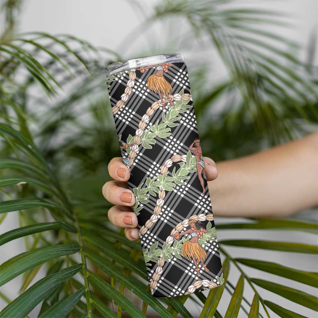 Sable Palaka Hula Girls Seamless Hawaii Aloha Skinny Tumbler LT7 - Polynesian Pride