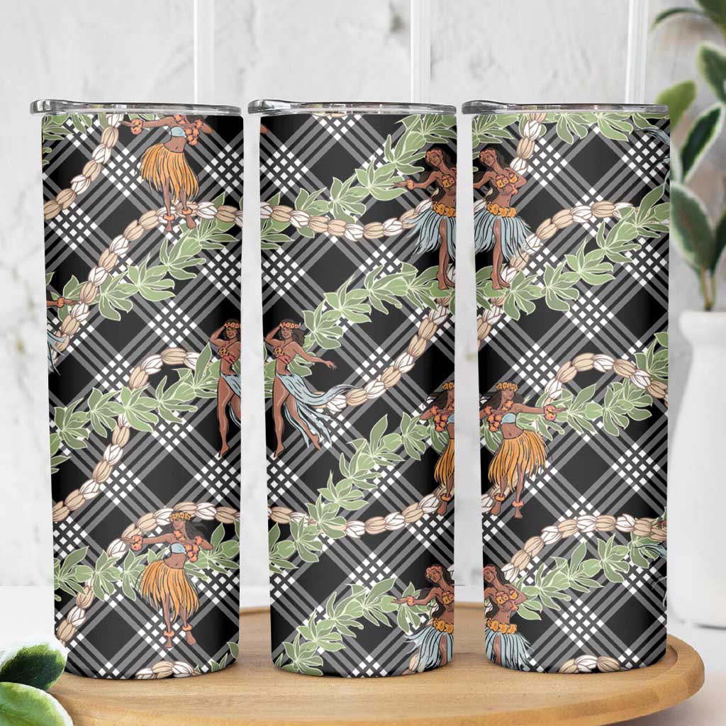 Sable Palaka Hula Girls Seamless Hawaii Aloha Skinny Tumbler LT7 - Polynesian Pride