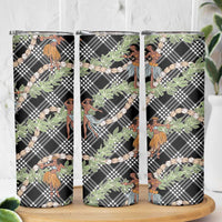 Sable Palaka Hula Girls Seamless Hawaii Aloha Skinny Tumbler LT7 - Polynesian Pride